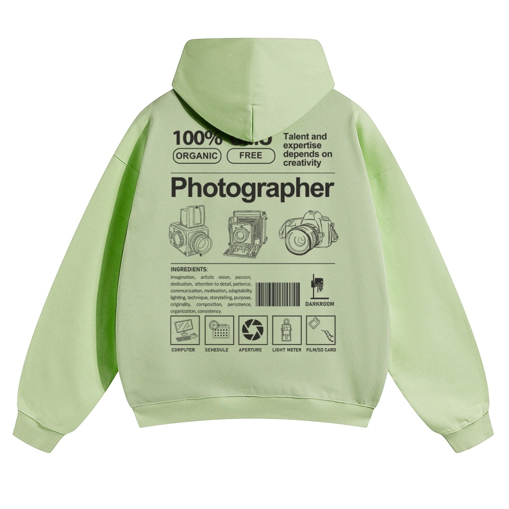 Photographer Solid Color Hoodie