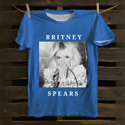 Unisex Vintage  Britney Spears Cotton T-Shirt