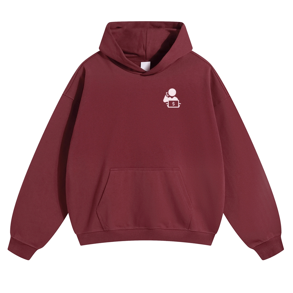 Trader Solid Color Hoodie