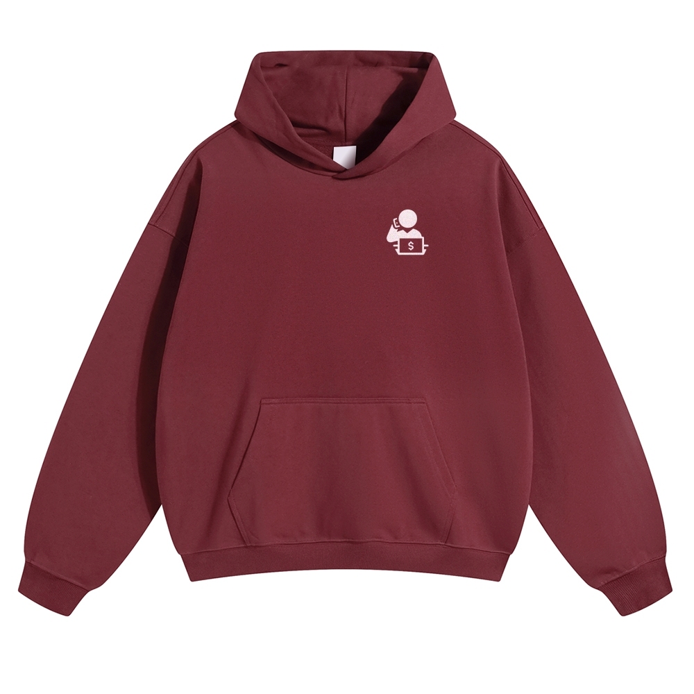 Trader Solid Color Hoodie