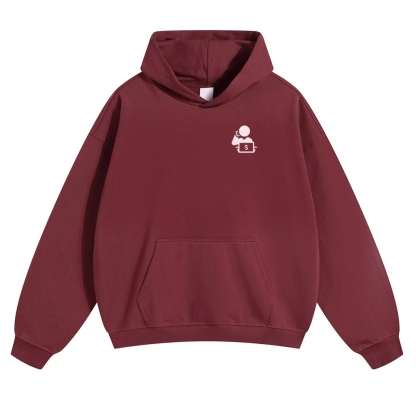 Trader Solid Color Hoodie