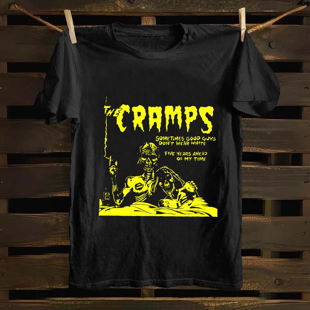 Unisex Vintage The Cramps Rock Band Cotton T-Shirt