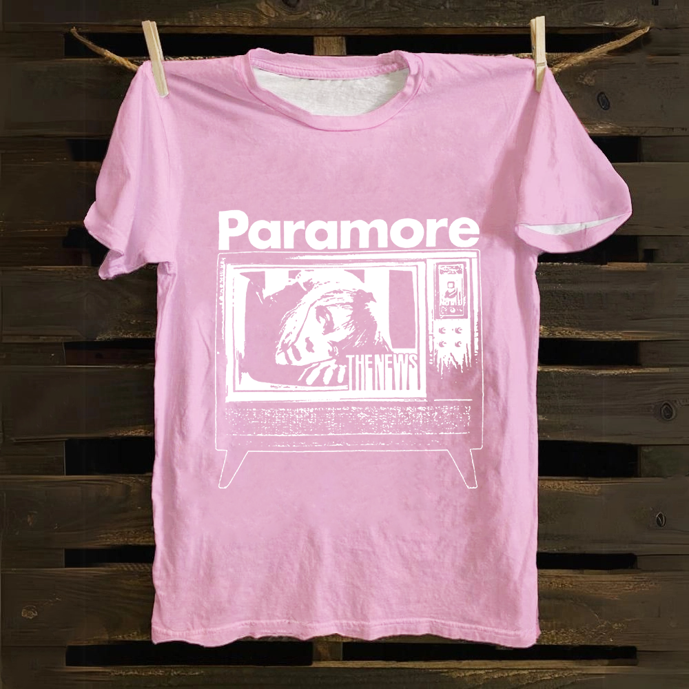 Unisex Vintage Paramore Band Cotton T-Shirt