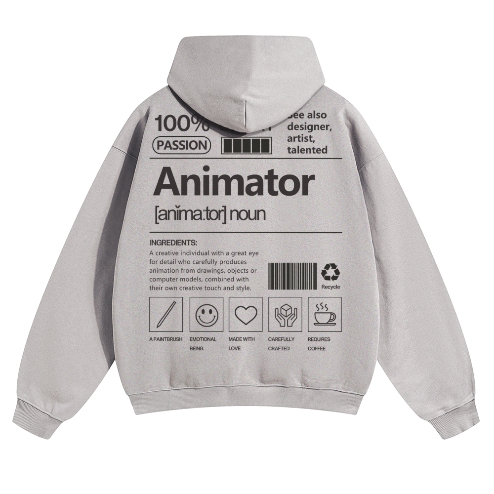 Animator Solid Color Hoodie