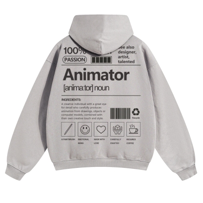 Animator Solid Color Hoodie
