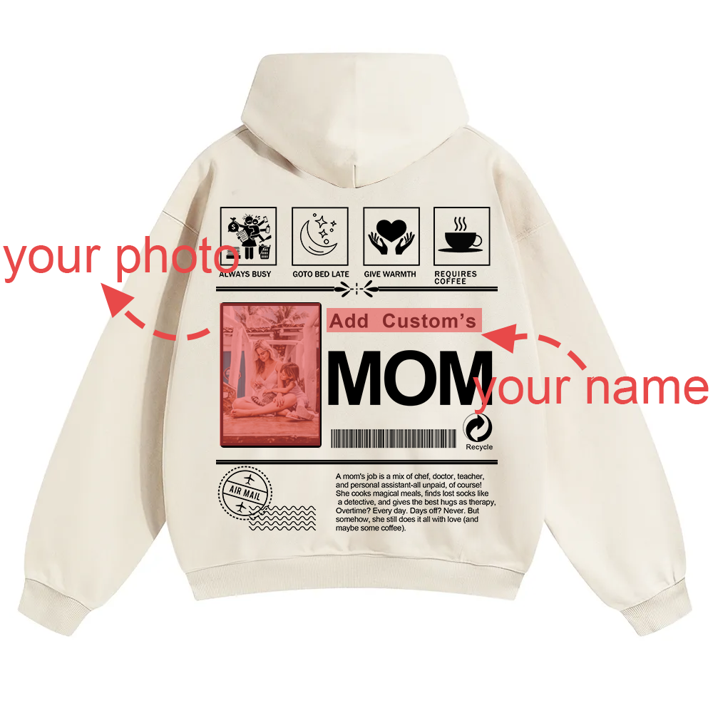 MOM Custom Solid Color Hoodie wearishow