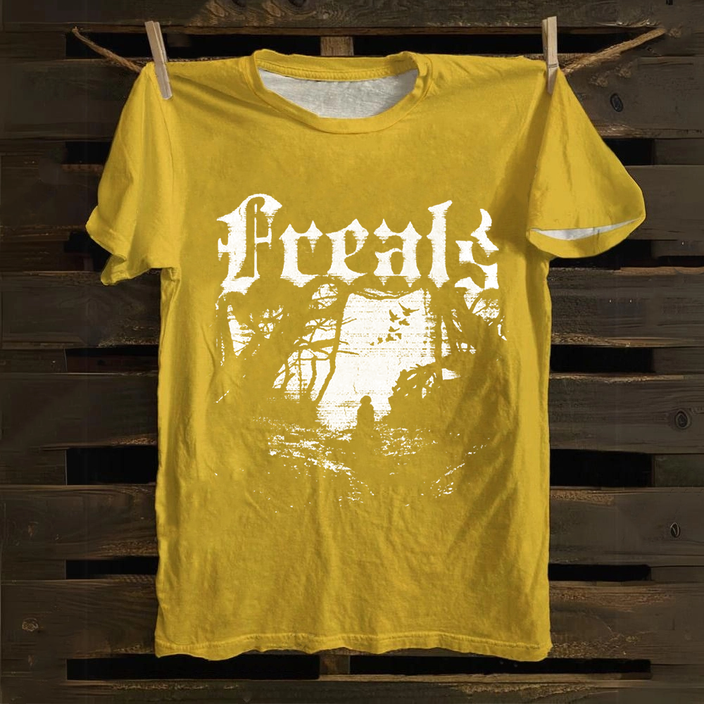 Unisex Vintage Freaks Horror Movie Cotton T-Shirt