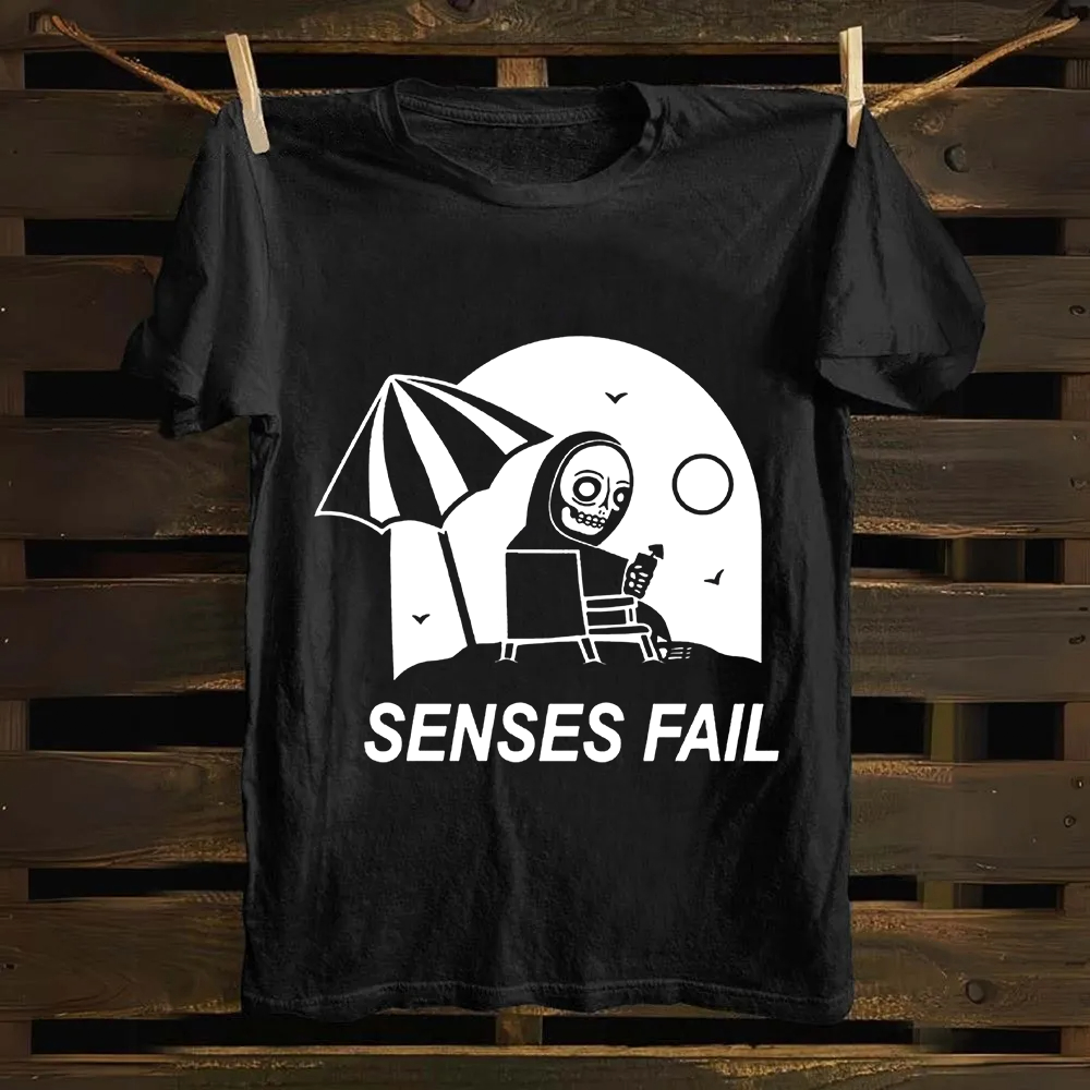 Unisex Vintage Senses Fail Band  Cotton T-Shirt