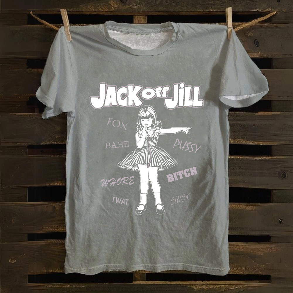 Unisex Vintage Jack Off Jill Band Cotton T-Shirt