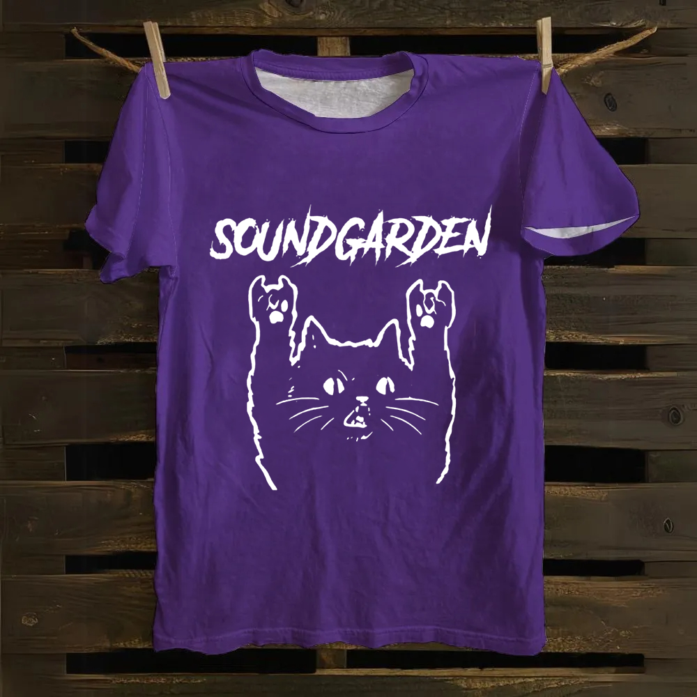 Unisex Vintage  Soundgarden Band  Cotton T-Shirt