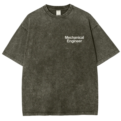 Mechanical Engineer Unisex Fit Washed T-Shirt