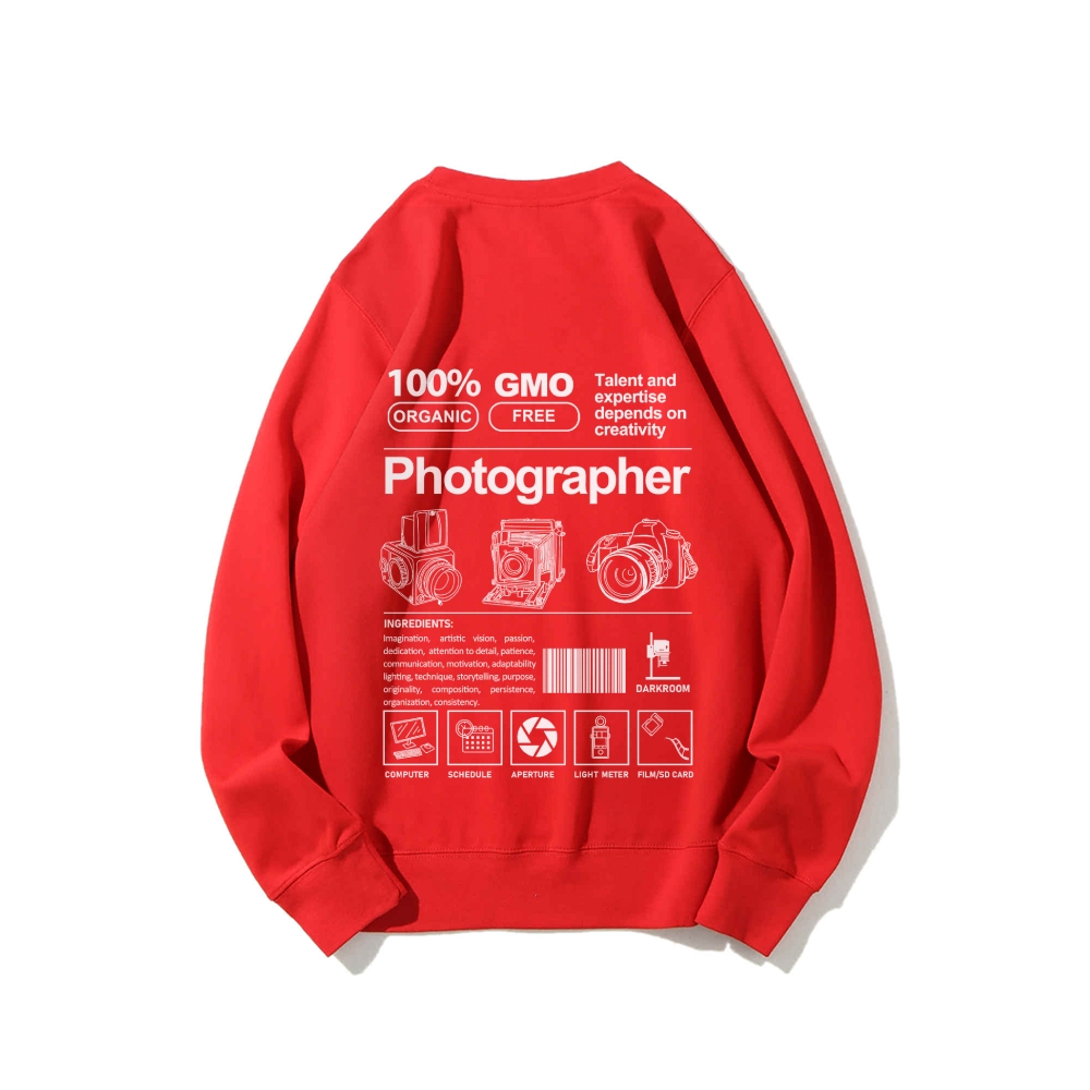 Photographer Casual Crewneck Sweatshirt
