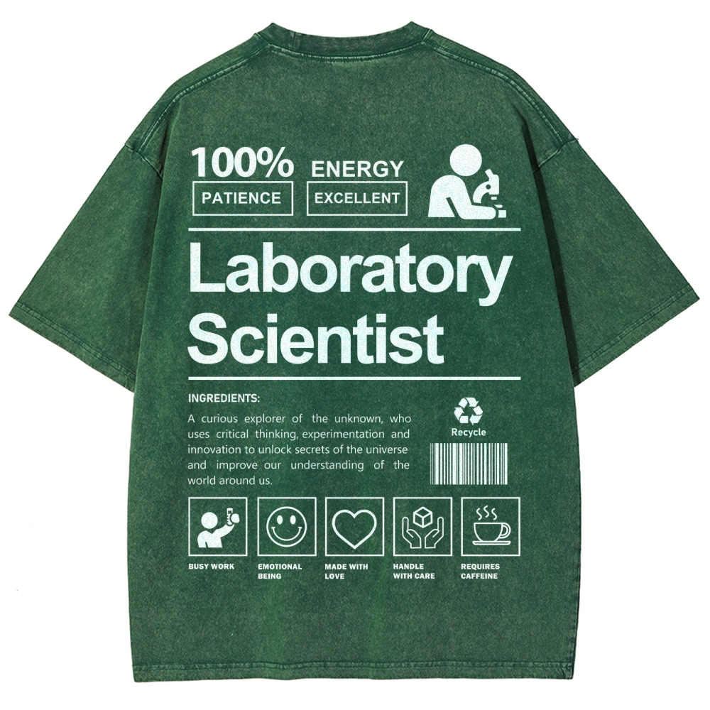 Laboratory Scientist Unisex Fit Washed T-Shirt