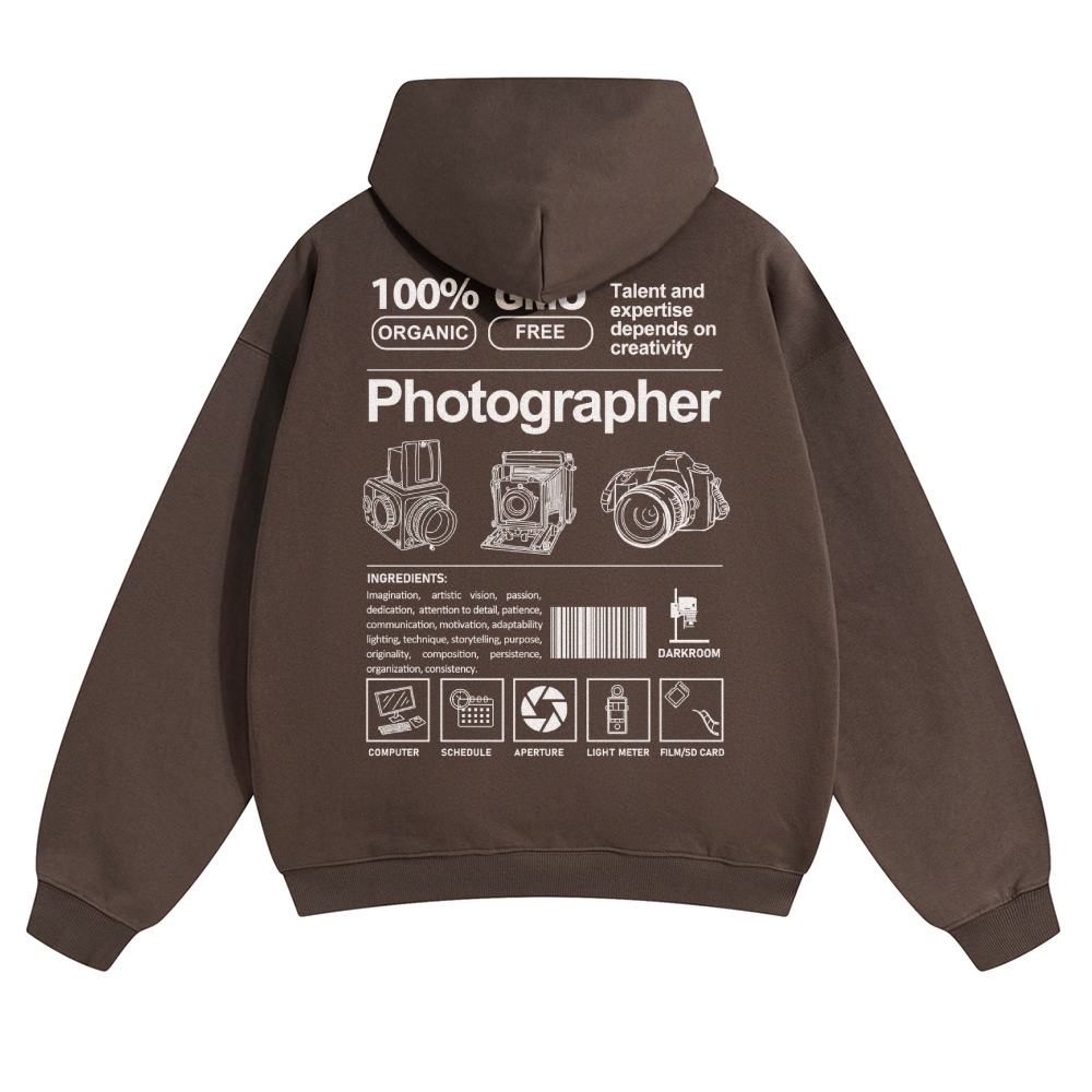 Photographer Solid Color Hoodie
