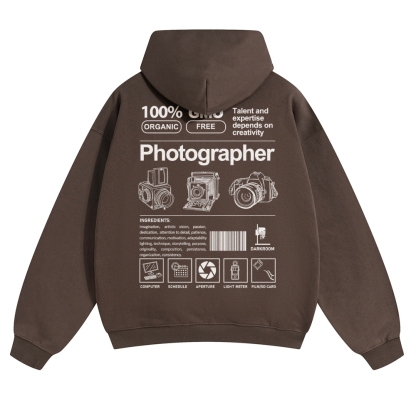 Photographer Solid Color Hoodie