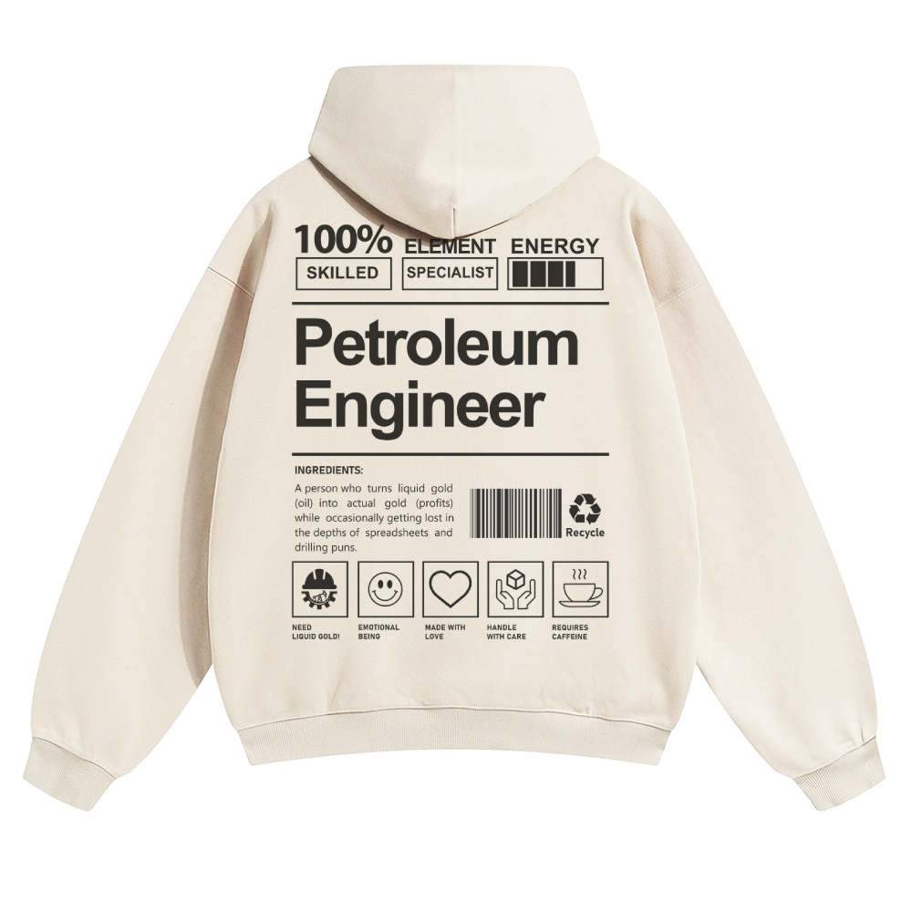 Petroleum Engineer Solid Color Hoodie