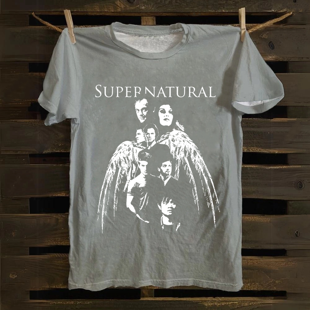 Unisex Vintage Supernatural TV Series Cotton T-Shirt