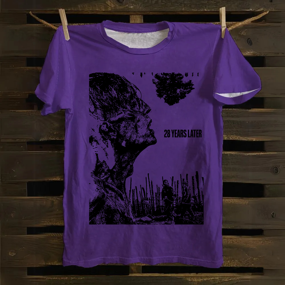 Unisex Vintage 28 years later horror movie 2025 Cotton T-Shirt