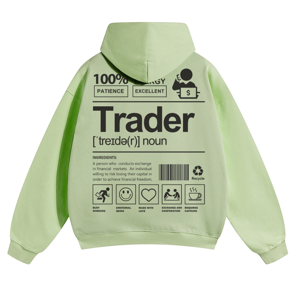 Trader Solid Color Hoodie