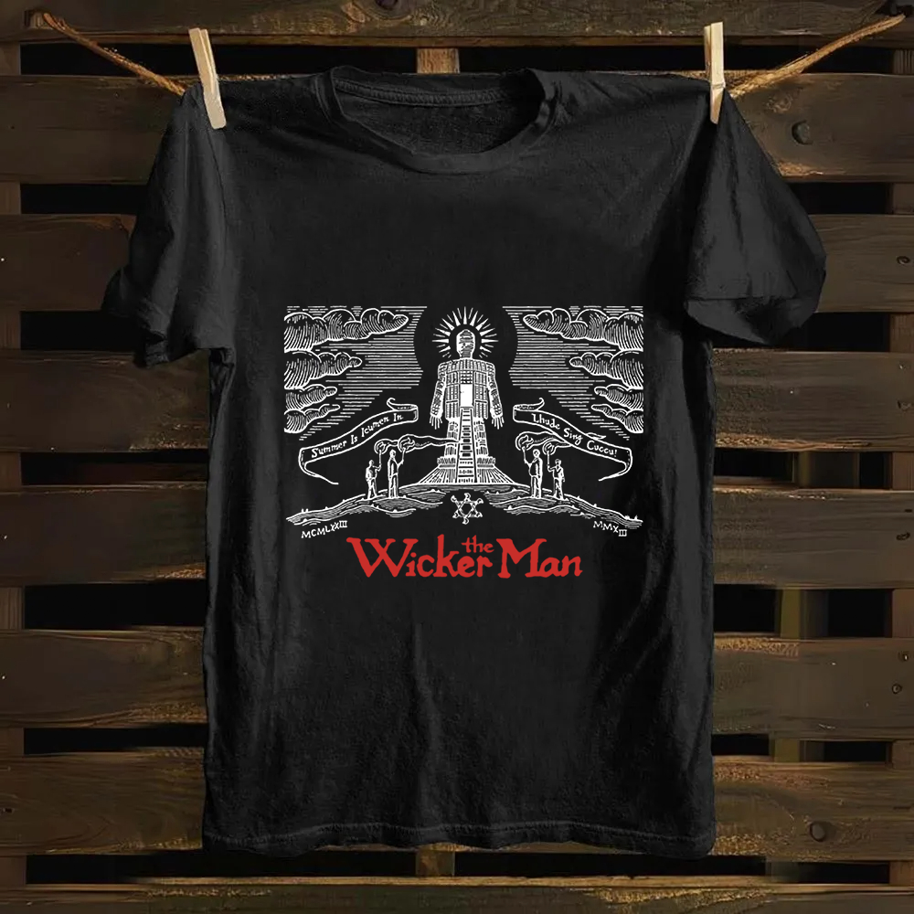 Unisex Vintage The Wicker Man Movie Cotton T-Shirt