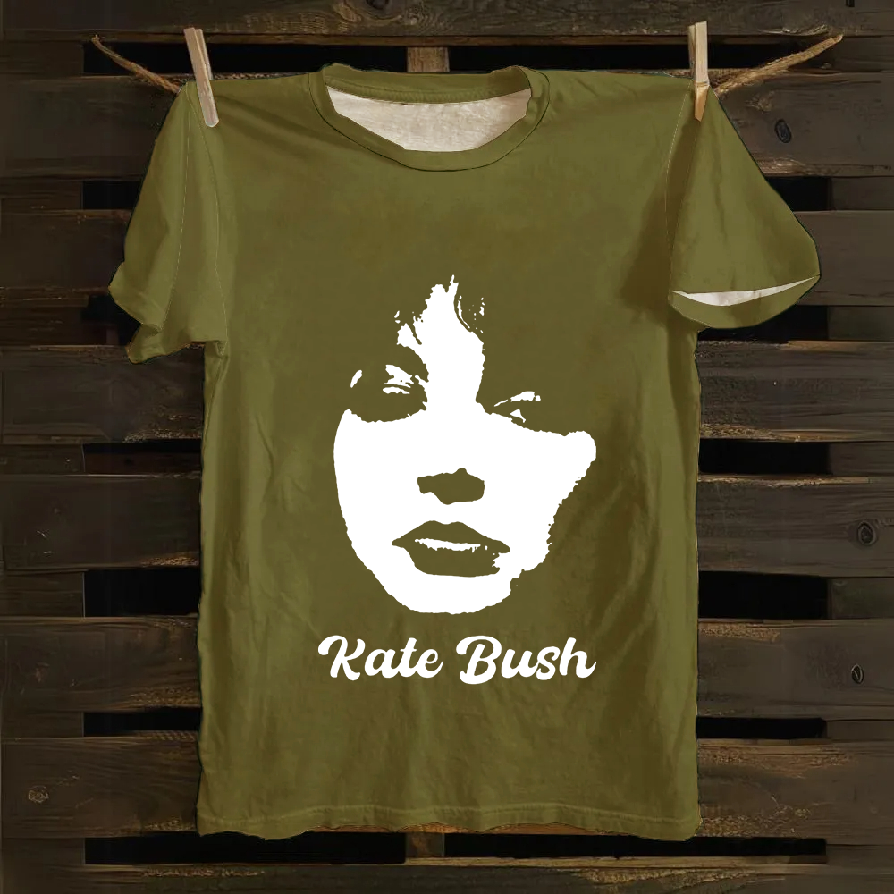 Unisex Vintage Kate Bush Singer Vintage Cotton T-Shirt