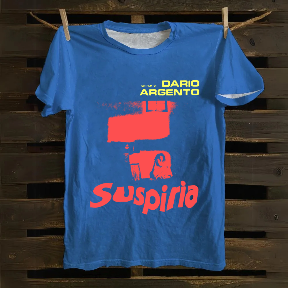 Unisex Vintage Suspiria Horror Movie Cotton T-Shirt