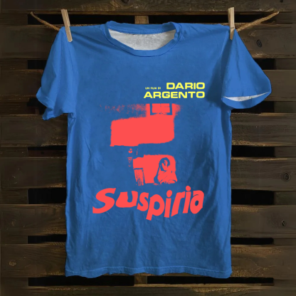 Unisex Vintage Suspiria Horror Movie Cotton T-Shirt