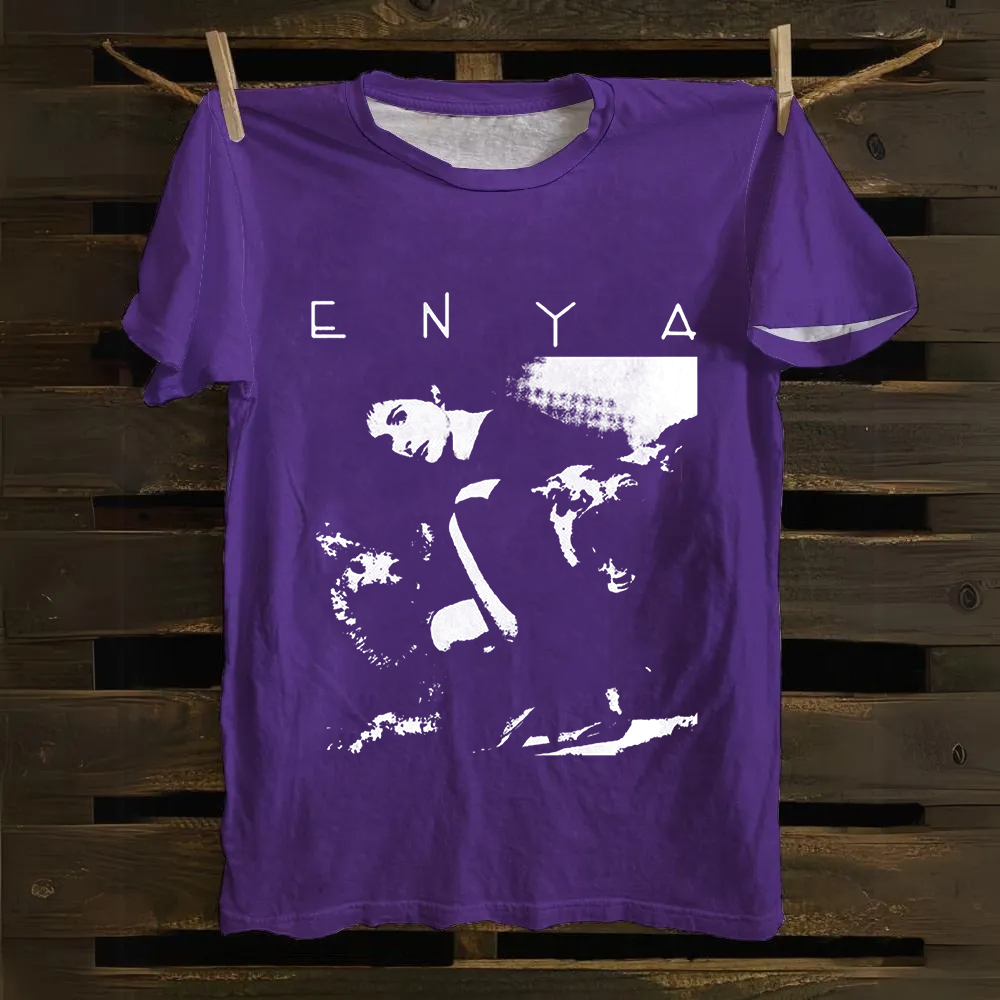 Unisex Vintage  Enya Singer Cotton T-Shirt