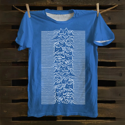Unisex Vintage Joy division Cat Cotton T-Shirt