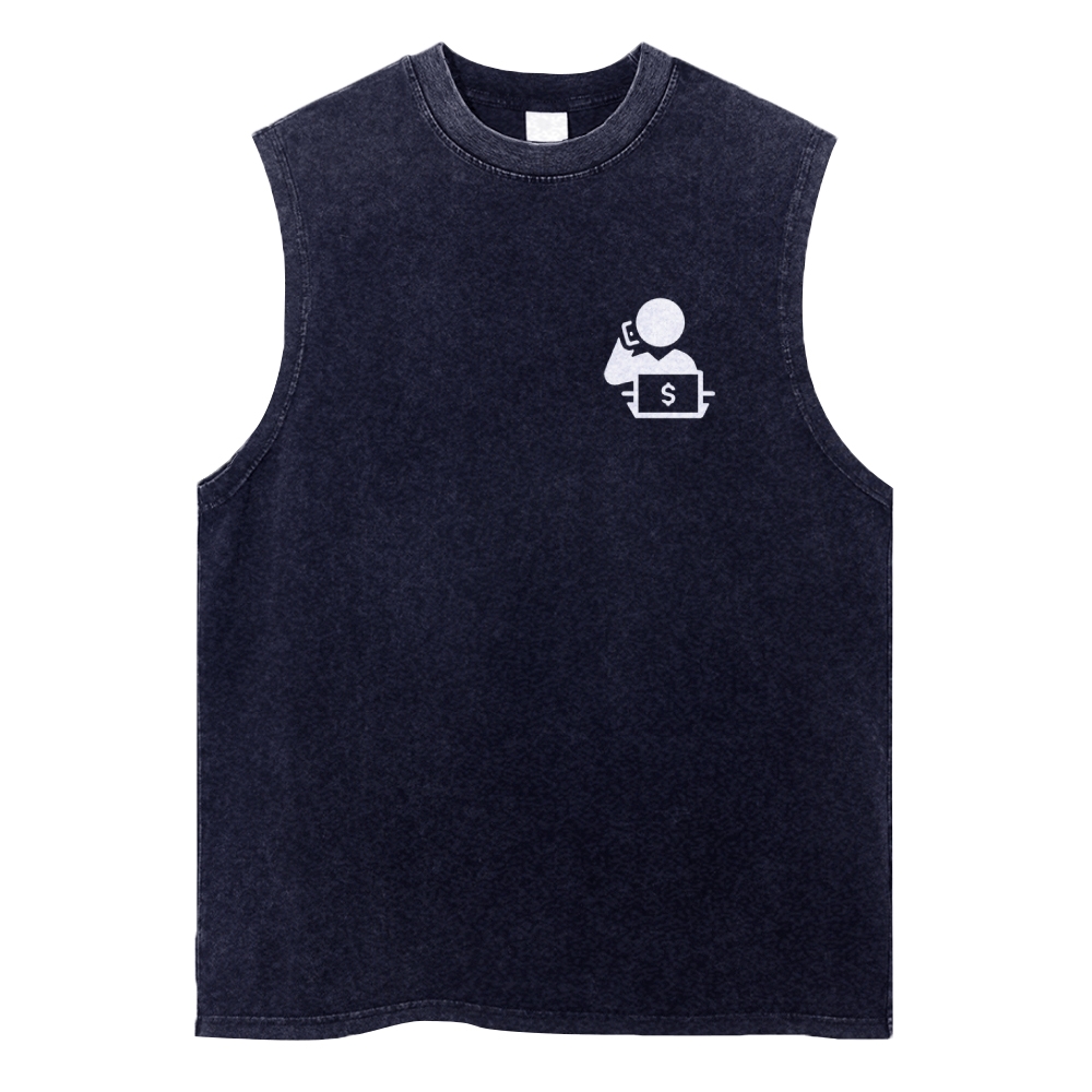 Trader Unisex Washed Tank Top