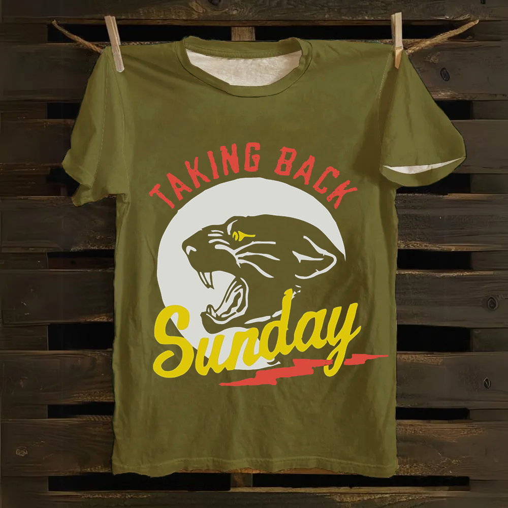 Unisex Vintage Taking Back Sunday Band Cotton T-Shirt