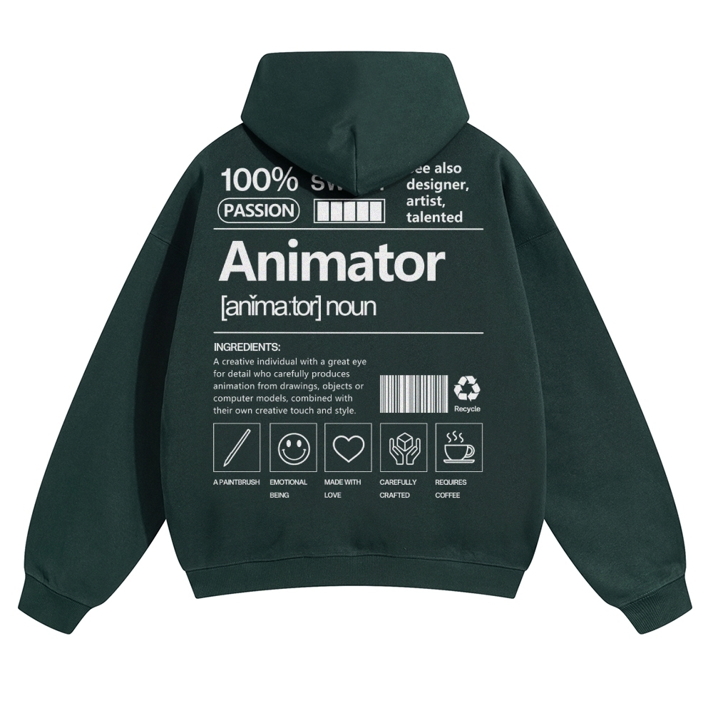 Animator Solid Color Hoodie