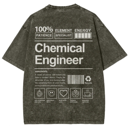 Chemical Engineer Unisex Fit Washed T-Shirt