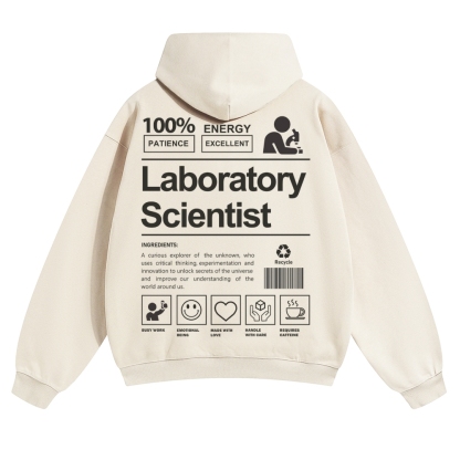 Laboratory Scientist Solid Color Hoodie