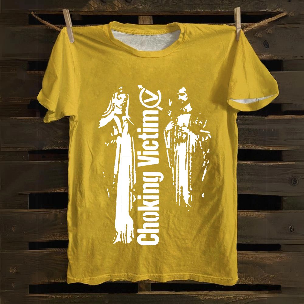 Unisex Vintage Choking Victim Punk Band cotton T-Shirt