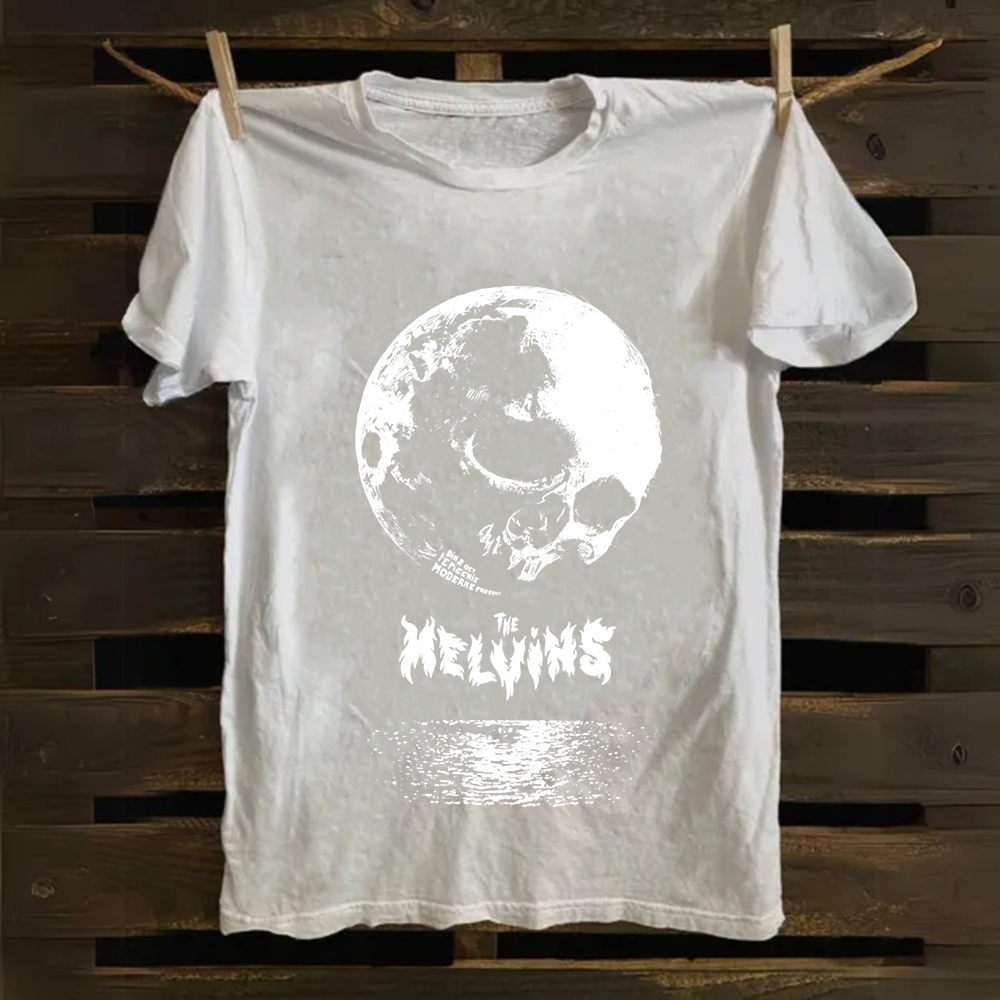 Unisex Casual The Melvins Concert Tour Moon Cotton T-Shirt