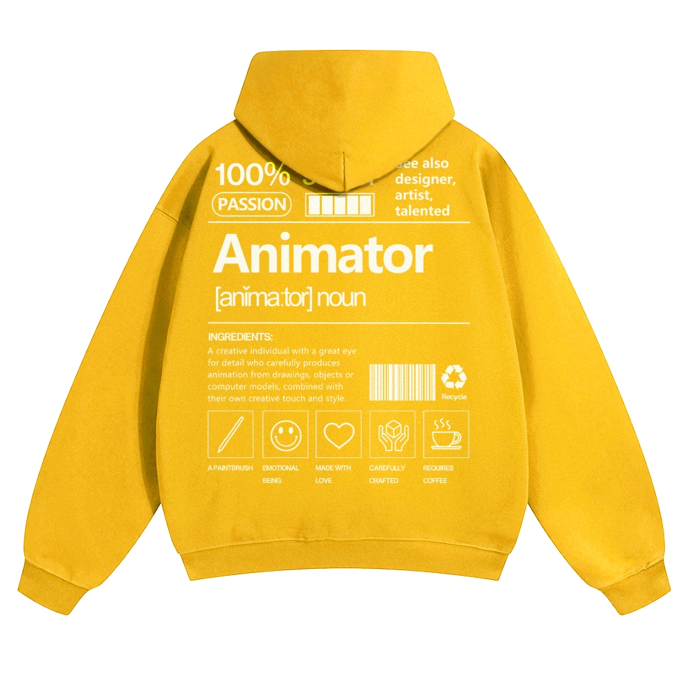 Animator Solid Color Hoodie