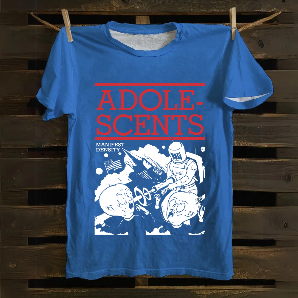 Unisex Vintage  Adolescents Band Cotton T-Shirt