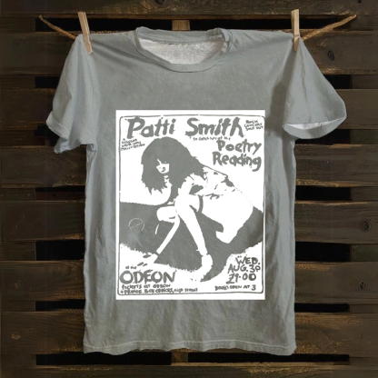 Patti Smith Celebrities Cotton T-Shirt