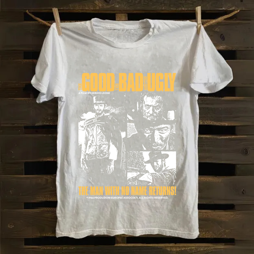 Unisex Vintage  The good, the bad and the ugly movie Cotton T-Shirt