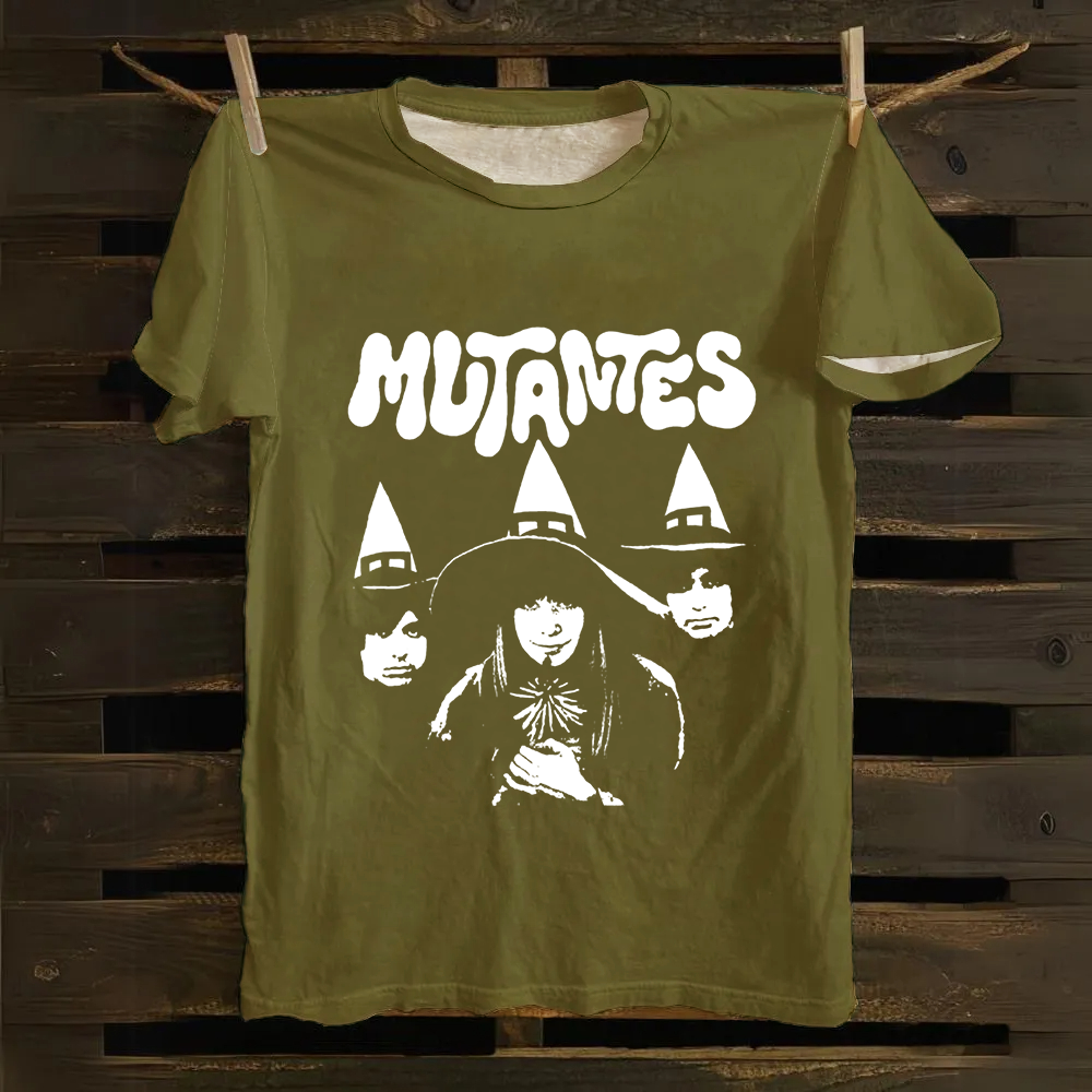 Unisex Vintage Os Mutantes Rock Band Cotton T-Shirt