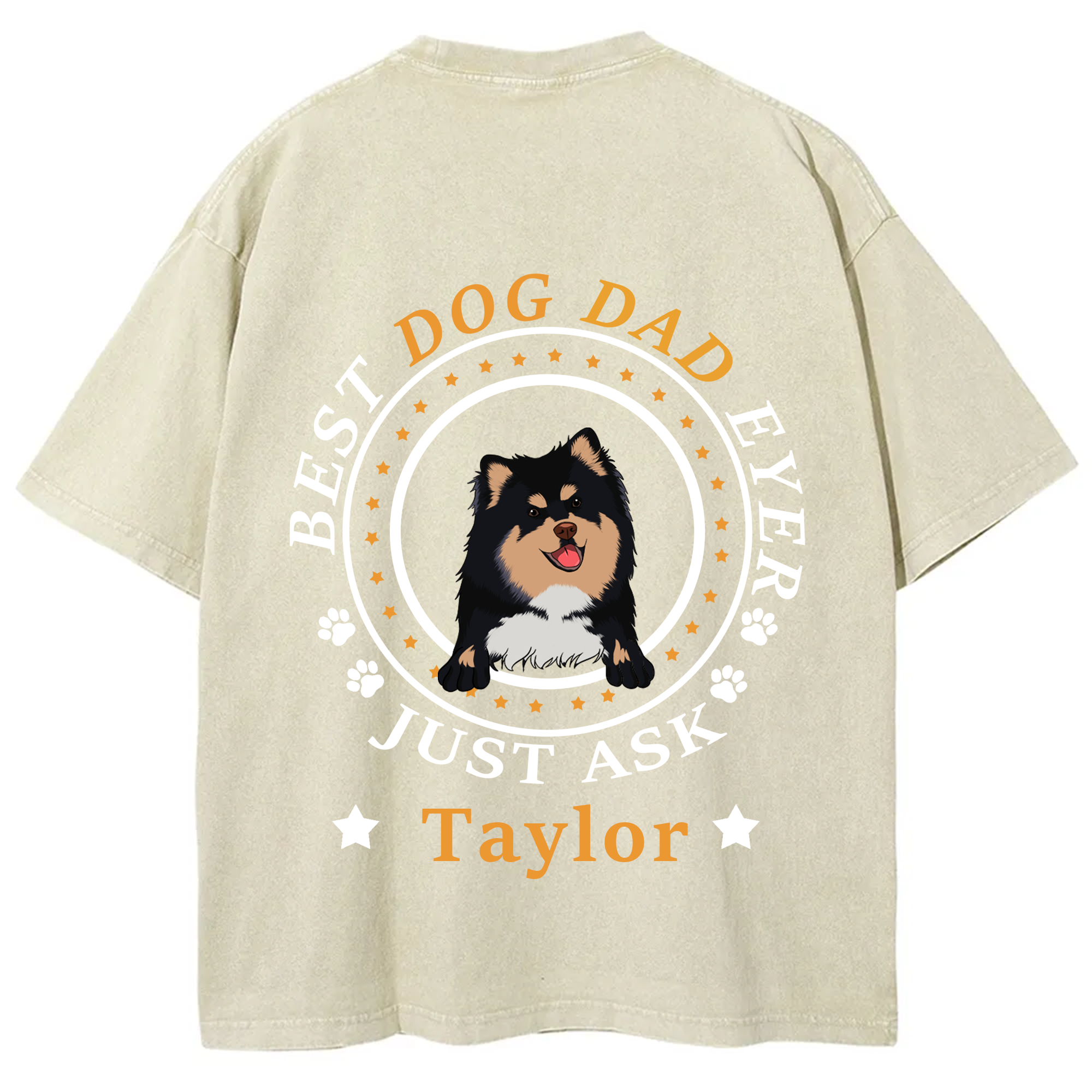 Best Dog Dad/Dog Mum Circle - Personalized Custom Unisex T-shirt