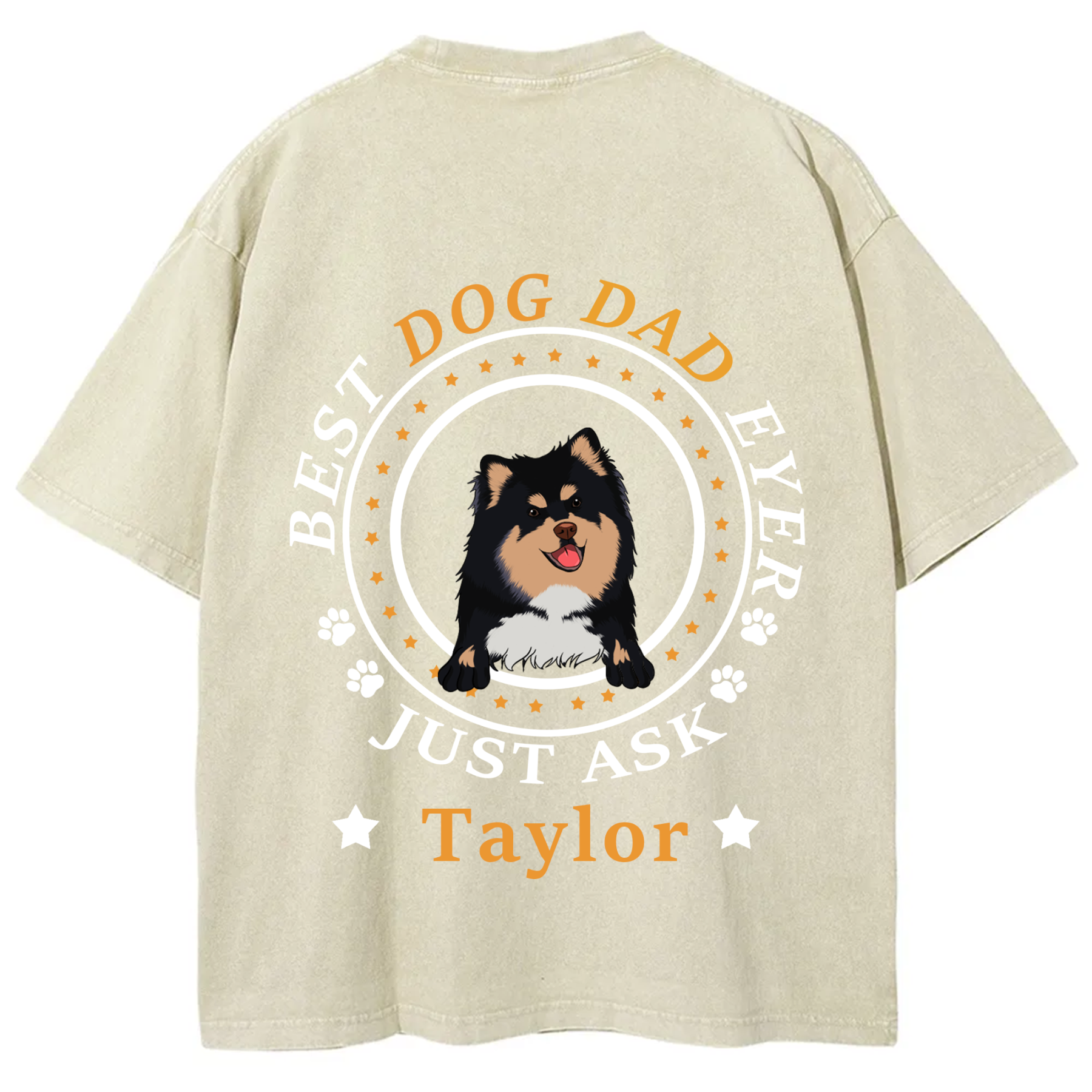 Best Dog Dad/Dog Mum Circle - Personalized Custom Unisex T-shirt