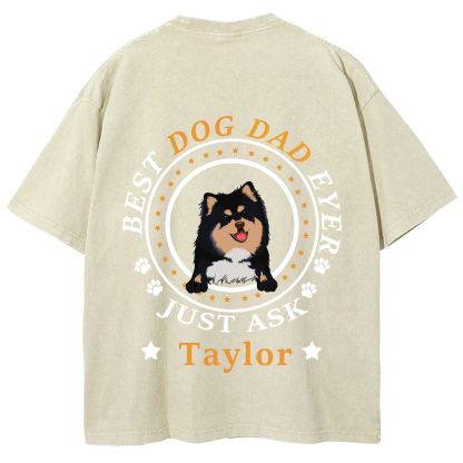 Best Dog Dad/Dog Mum Circle - Personalized Custom Unisex T-shirt