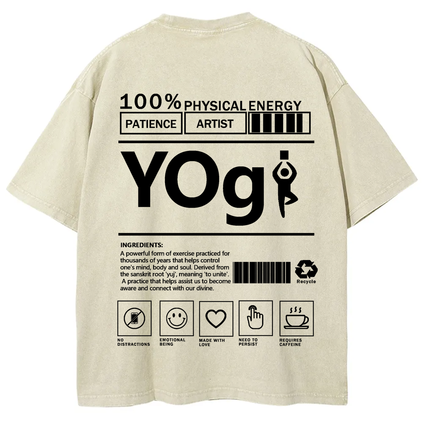 Yogi Solid Color Unisex T-shirt