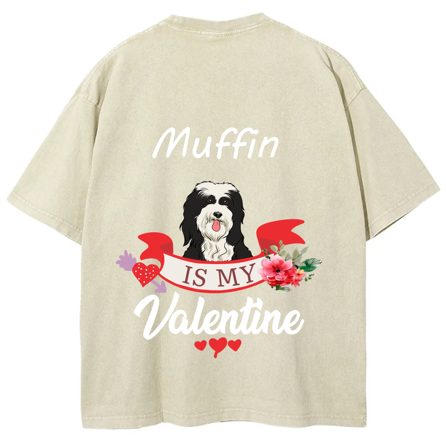 My Dog Is My Valentine Lover - Personalized Custom Unisex T-shirt