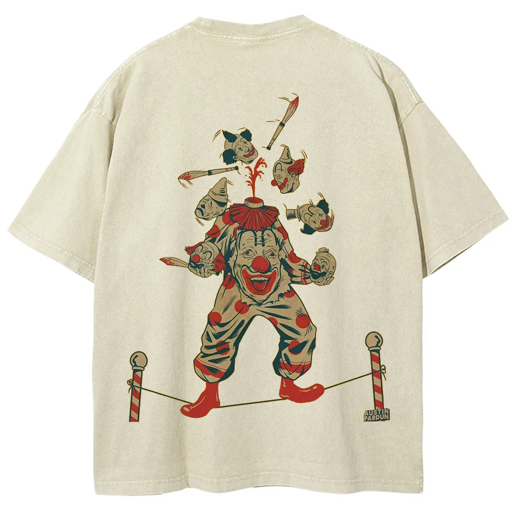 Halloween Clown Art Illustration Print Unisex Classic T-Shirt