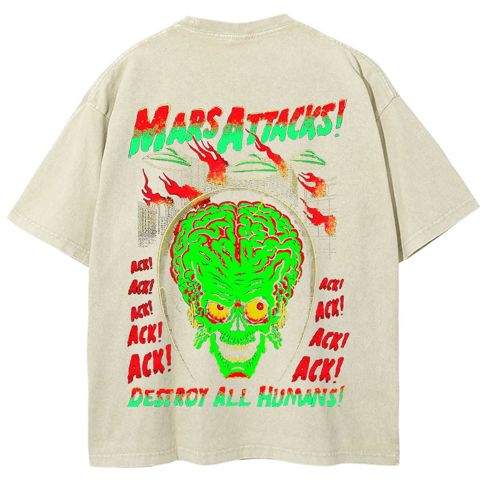 Unisex Vintage Washed Mars Attacks T-Shirt