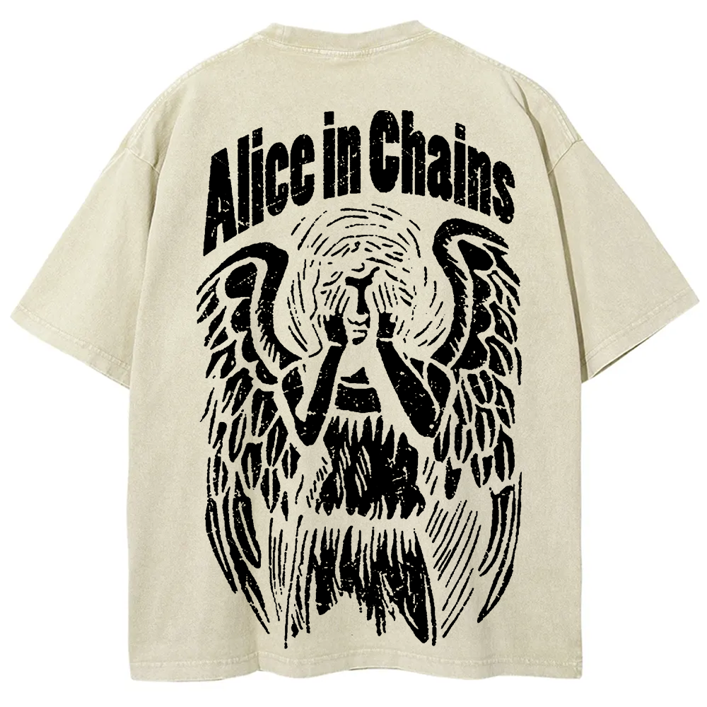 Unisex Vintage Washed Alice In Chains T-Shirt