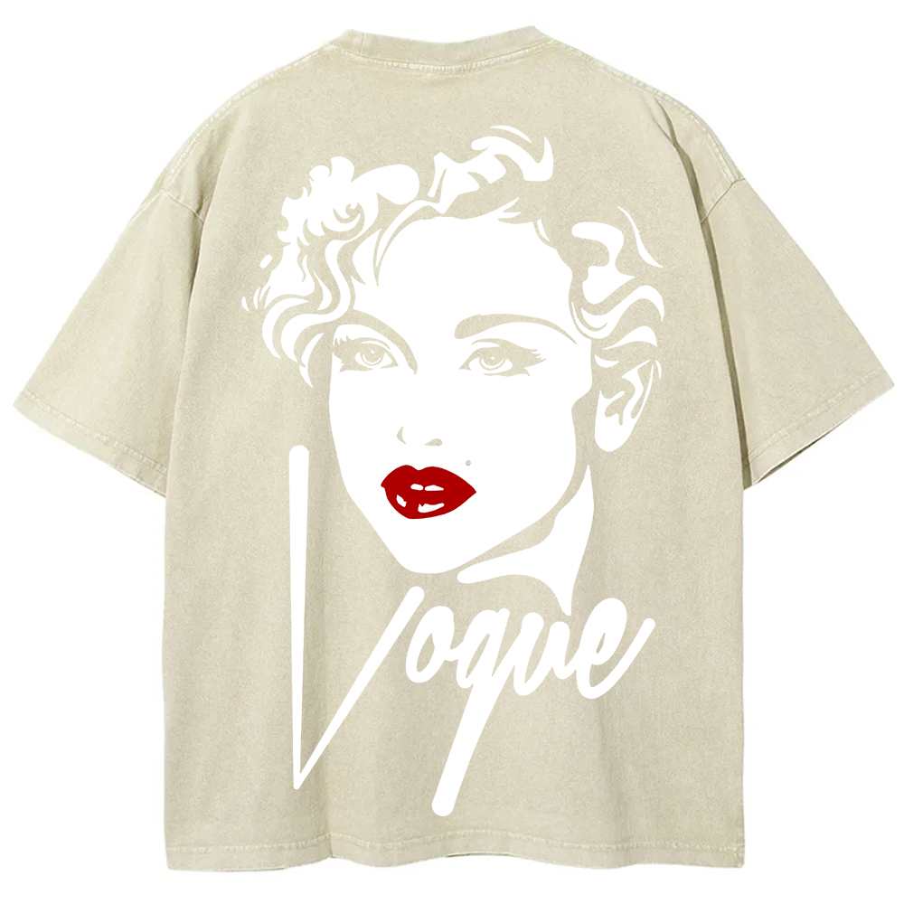  Vintage Washed Madonna Vogue Cover  T-Shirt